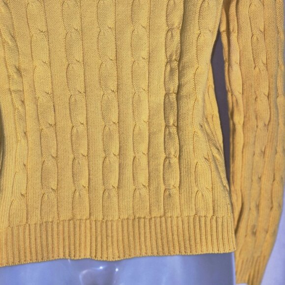 CHAPS stylish Yellow knit sweater in size Small - Picture 14 of 16